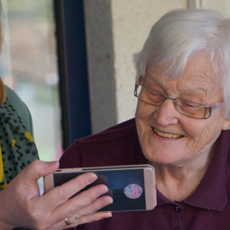 Nurse Listening is important for care of the elderly